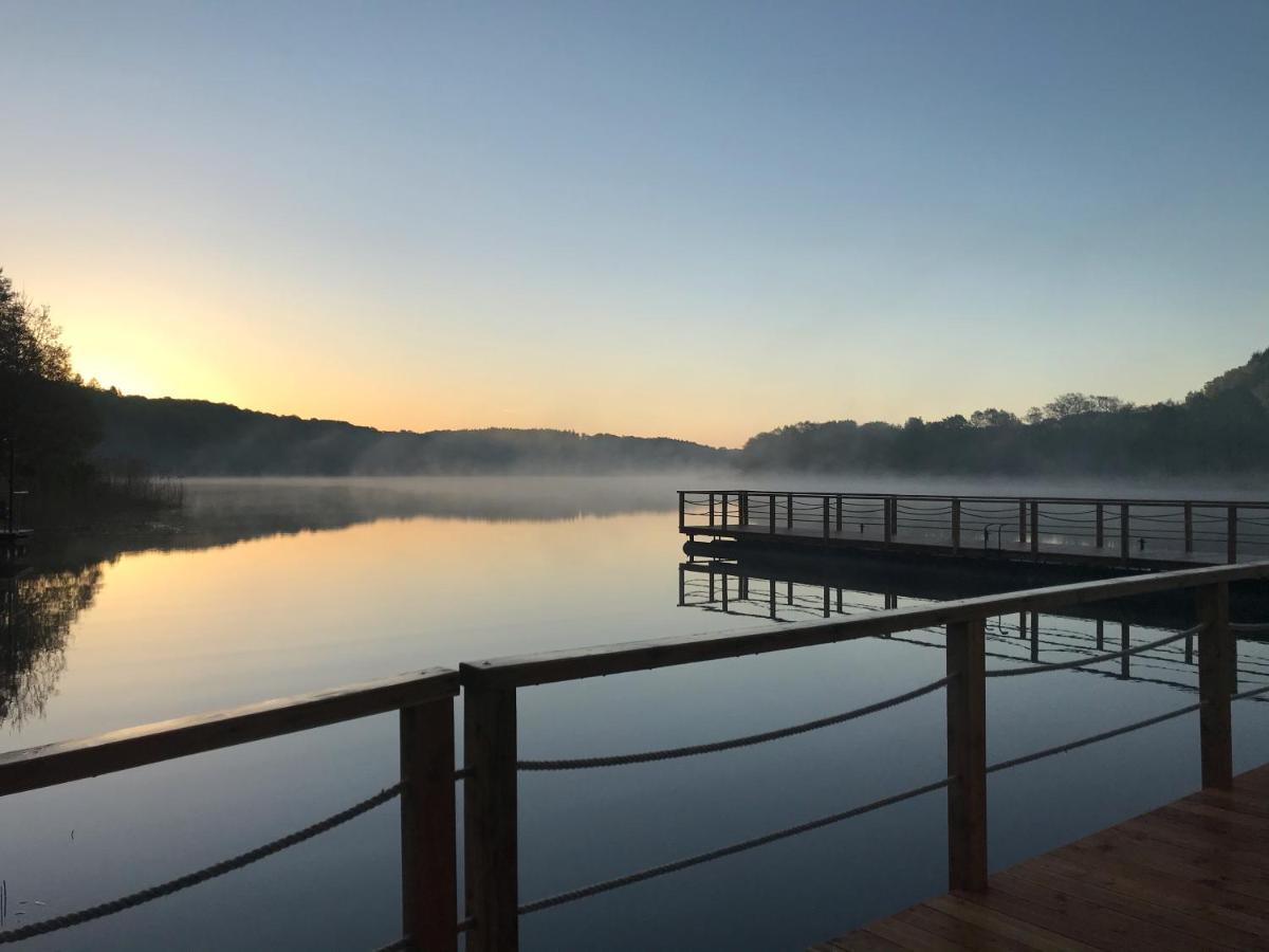Ostrzycki Las Domki Nad Jeziorem -Balia-Sauna-Prywatny Pomost Pierszczewo Bagian luar foto