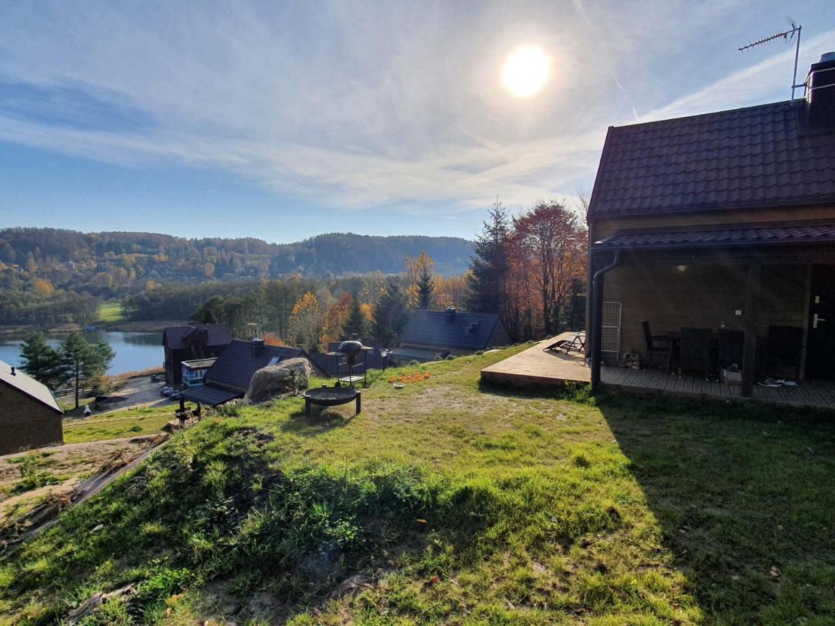 Ostrzycki Las Domki Nad Jeziorem -Balia-Sauna-Prywatny Pomost Pierszczewo Bagian luar foto